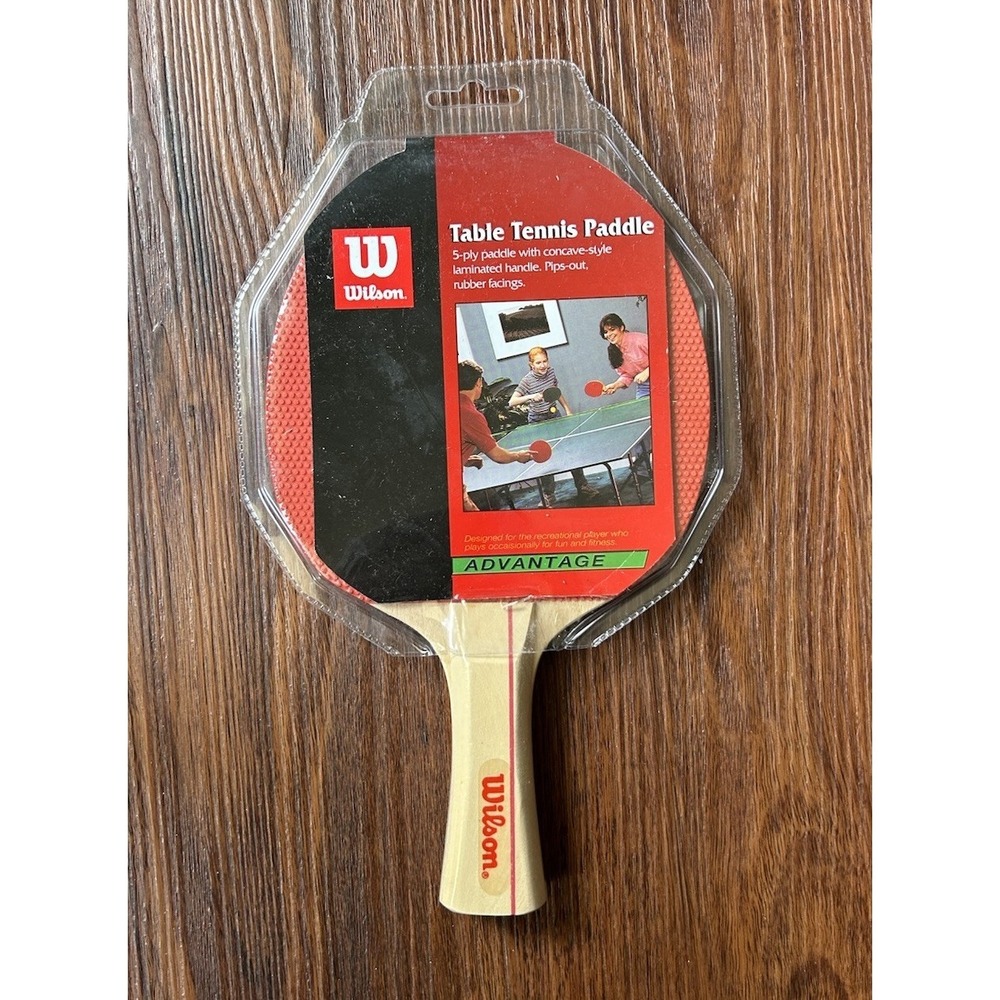 New WILSON Performance Advantage Table Tennis Ping Pong 5 PLY Paddle #98110